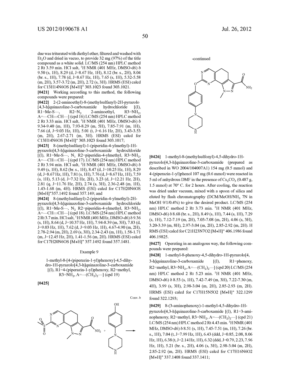 SUBSTITUTED PYRAZOLO-QUINAZOLINE DERIVATIVES AS KINASE INHIBITORS - diagram, schematic, and image 53