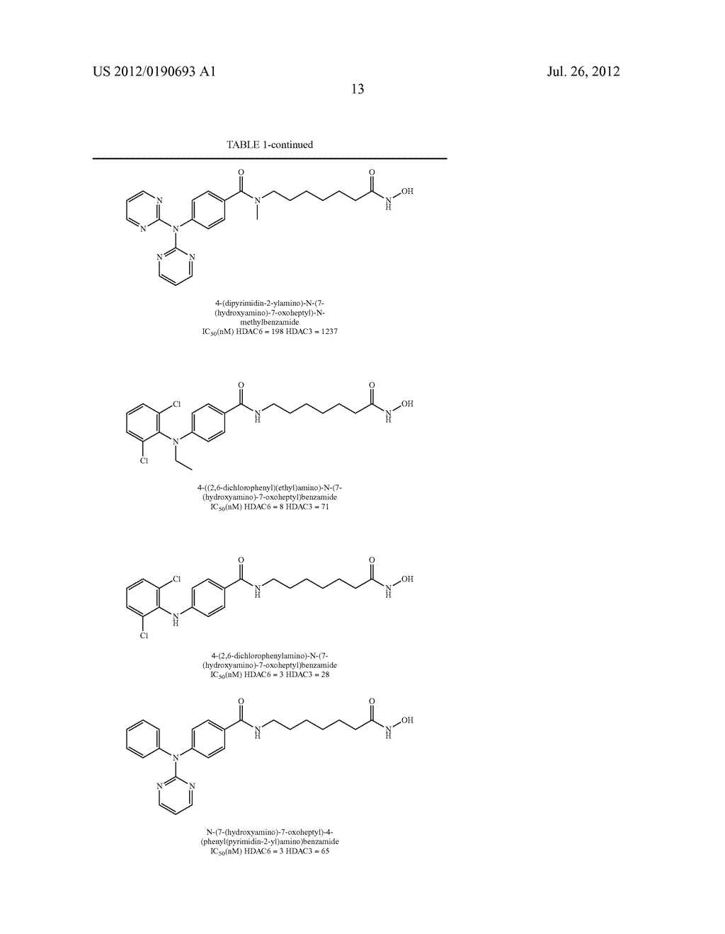 Reverse Amide Compounds As Protein Deacetylase Inhibitors And Methods Of     Use Thereof - diagram, schematic, and image 14