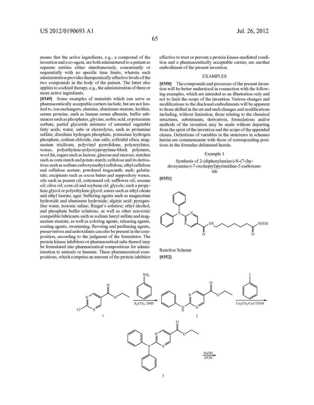 Reverse Amide Compounds As Protein Deacetylase Inhibitors And Methods Of     Use Thereof - diagram, schematic, and image 66