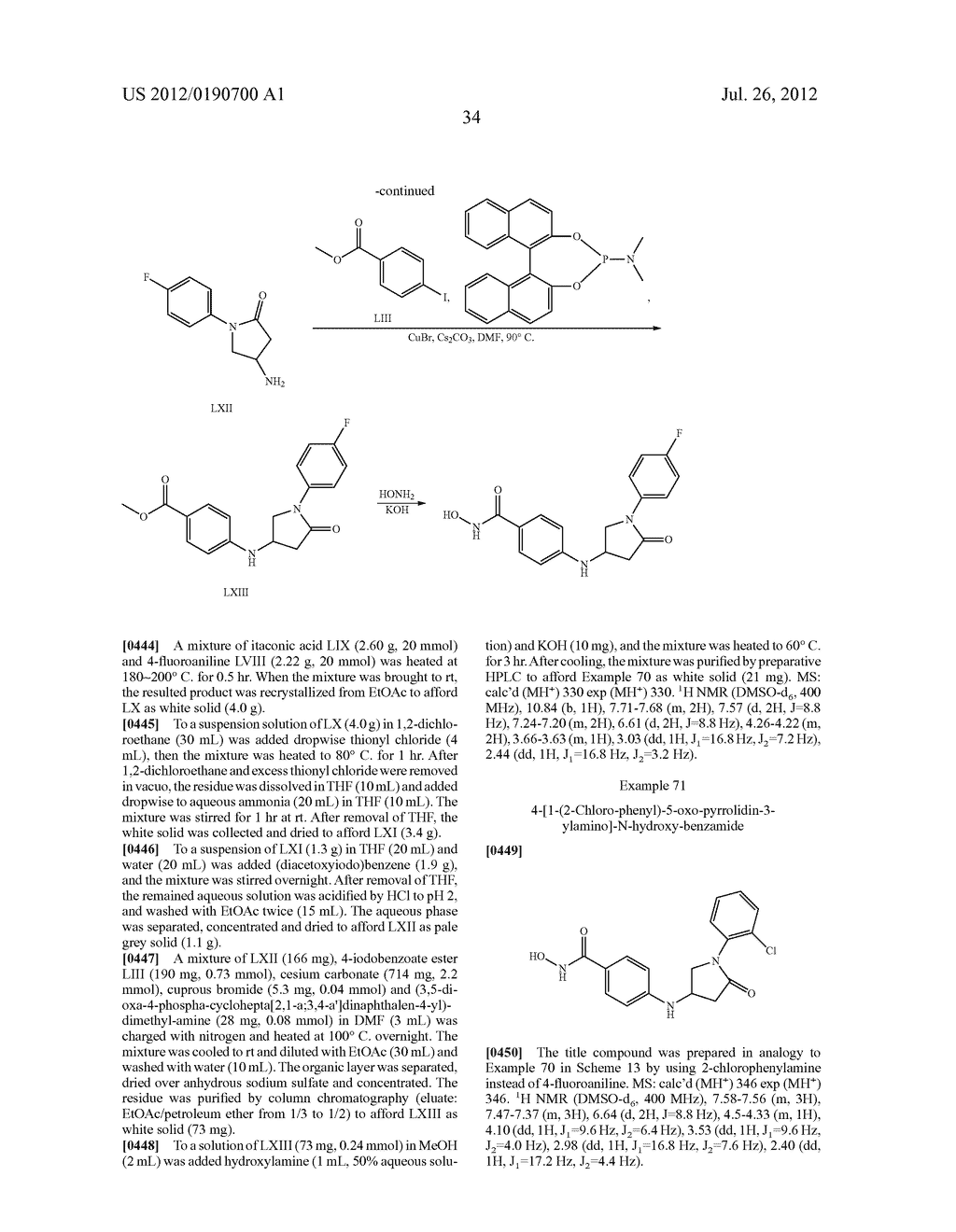 NOVEL 4-AMINO-N-HYDROXY-BENZAMIDES FOR THE TREATMENT OF CANCER - diagram, schematic, and image 35