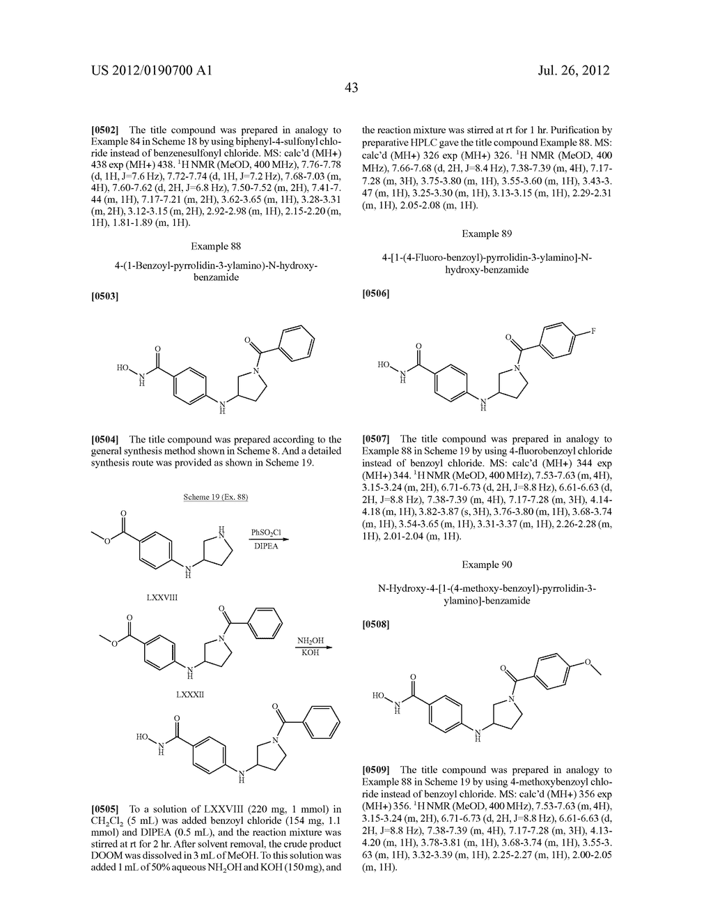 NOVEL 4-AMINO-N-HYDROXY-BENZAMIDES FOR THE TREATMENT OF CANCER - diagram, schematic, and image 44