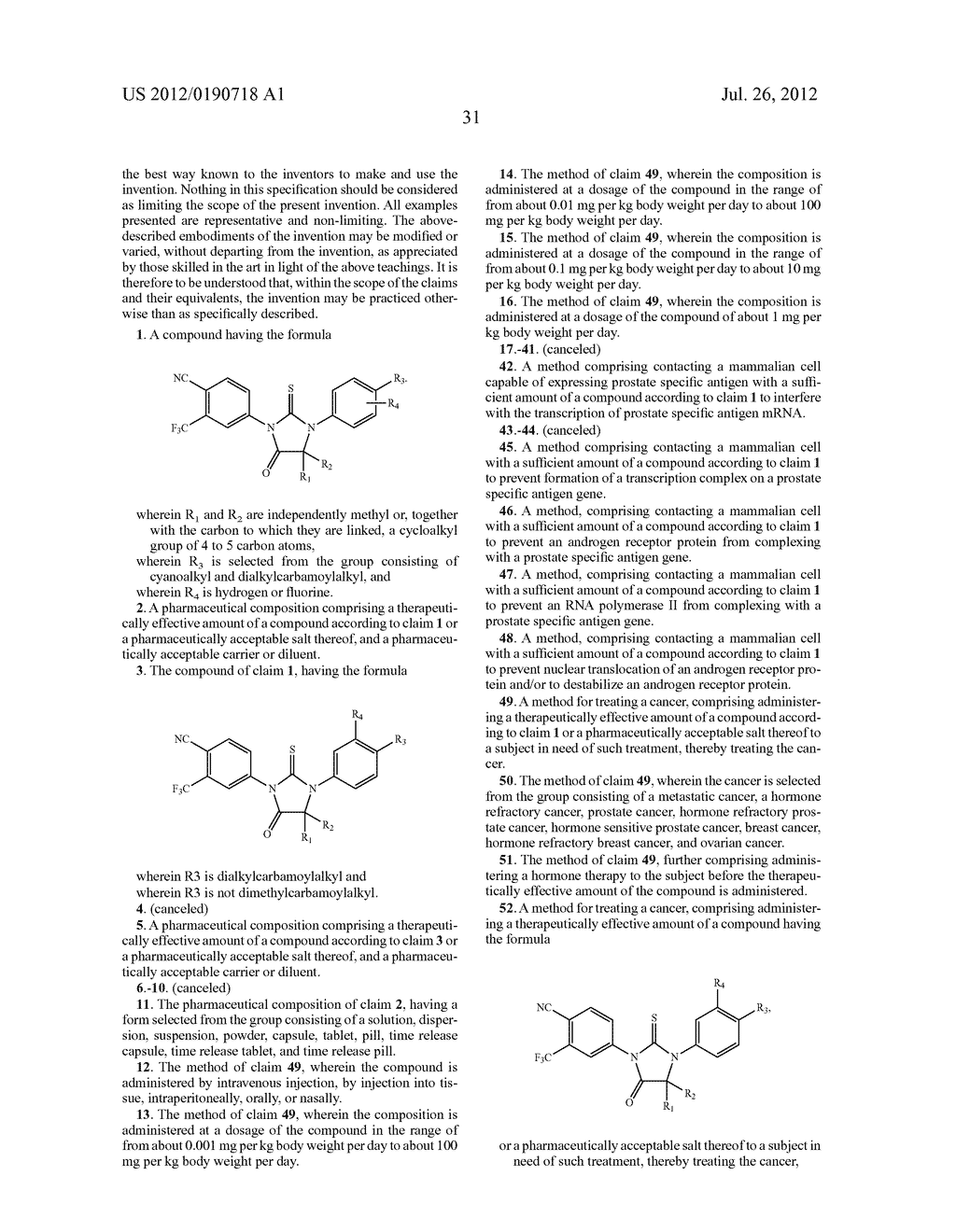 DIARYLTHIOHYDANTOIN COMPOUNDS - diagram, schematic, and image 57