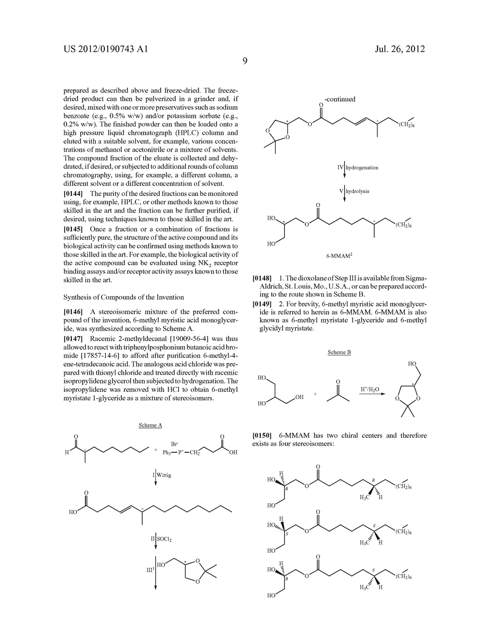 COMPOUNDS FOR TREATING DISORDERS OR DISEASES ASSOCIATED WITH NEUROKININ 2     RECEPTOR ACTIVITY - diagram, schematic, and image 22