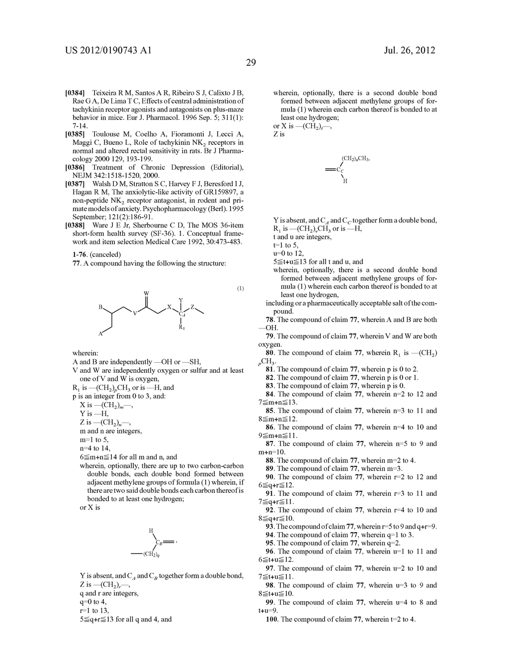 COMPOUNDS FOR TREATING DISORDERS OR DISEASES ASSOCIATED WITH NEUROKININ 2     RECEPTOR ACTIVITY - diagram, schematic, and image 42