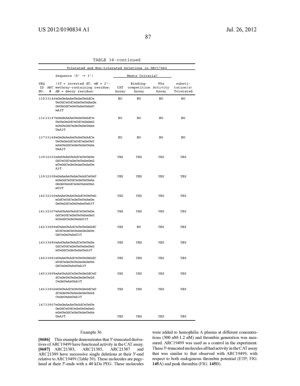 APTAMERS TO TISSUE FACTOR PATHWAY INHIBITOR AND THEIR USE AS BLEEDING     DISORDER THEREAPEUTICS - diagram, schematic, and image 275