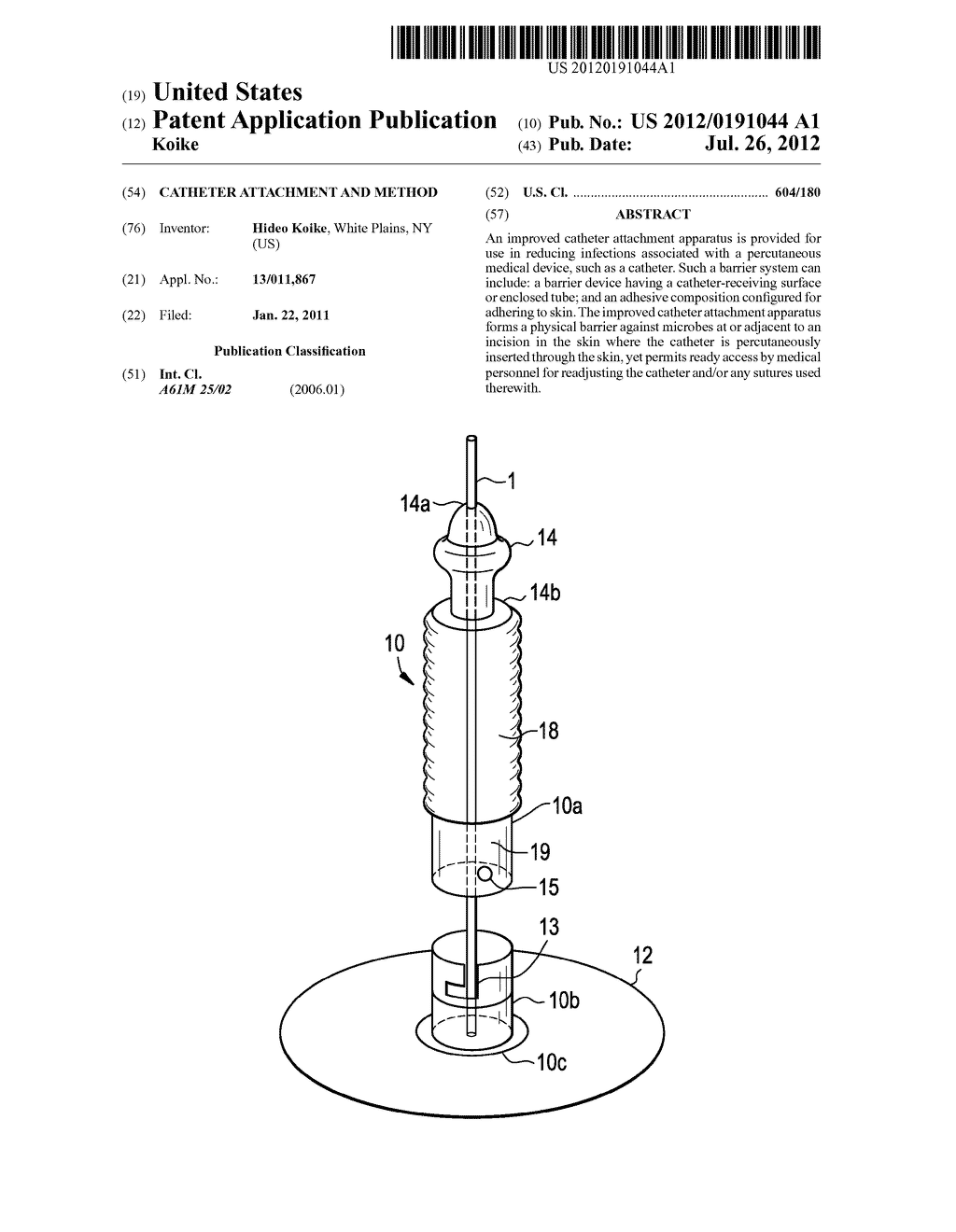 Catheter Attachment and Method - diagram, schematic, and image 01