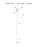 DRILLING DEVICE FOR FORMING A CURVED OSSEOUS CHANNEL WITHIN THE BODY OF A     VERTEBRA diagram and image