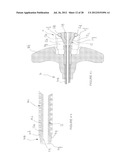 DRILLING DEVICE FOR FORMING A CURVED OSSEOUS CHANNEL WITHIN THE BODY OF A     VERTEBRA diagram and image