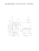 DRILLING DEVICE FOR FORMING A CURVED OSSEOUS CHANNEL WITHIN THE BODY OF A     VERTEBRA diagram and image