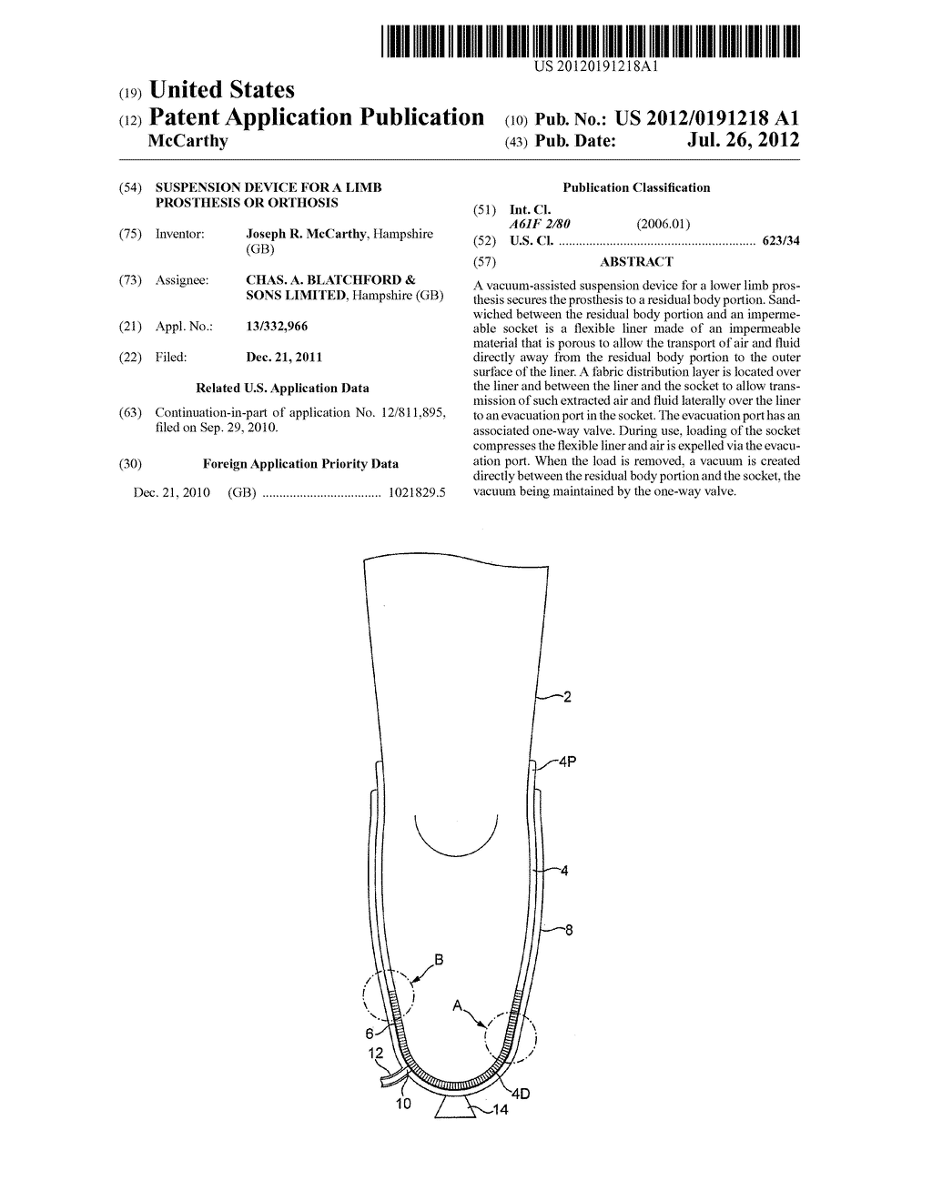 Suspension Device for a Limb Prosthesis or Orthosis - diagram, schematic, and image 01