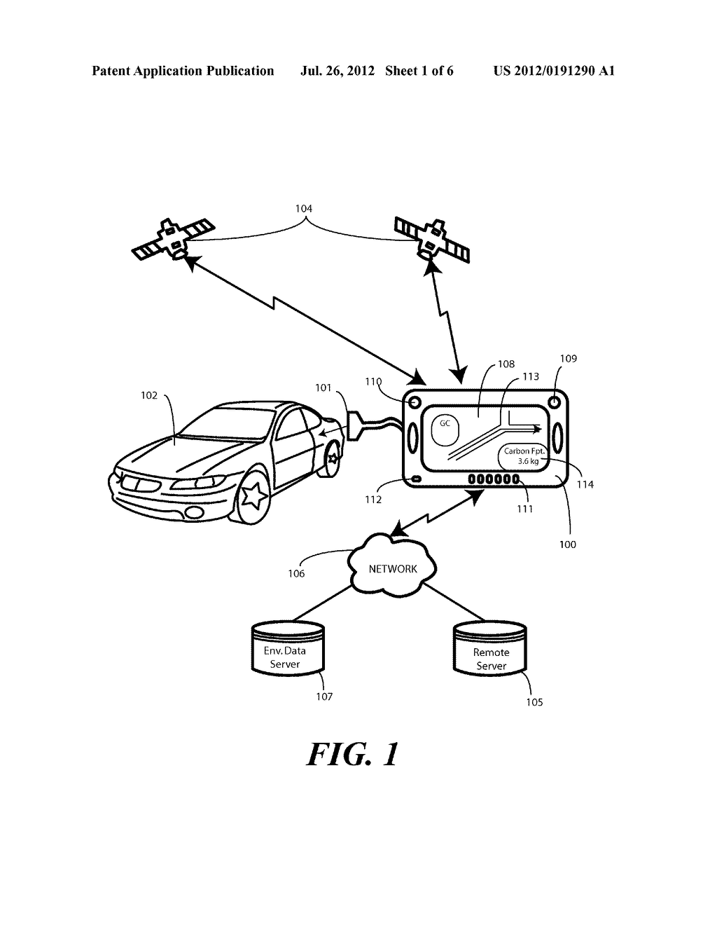 Method and System for Providing Environmentally-Optimized Navigation     Routes - diagram, schematic, and image 02