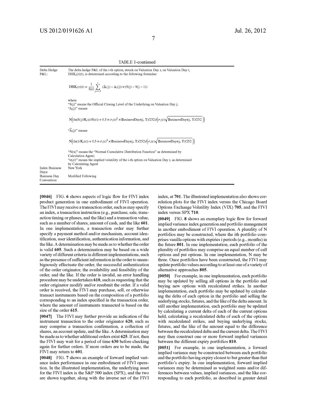 Methods and Systems for Generating a Forward Implied Variance Index and     Associated Financial Products - diagram, schematic, and image 17