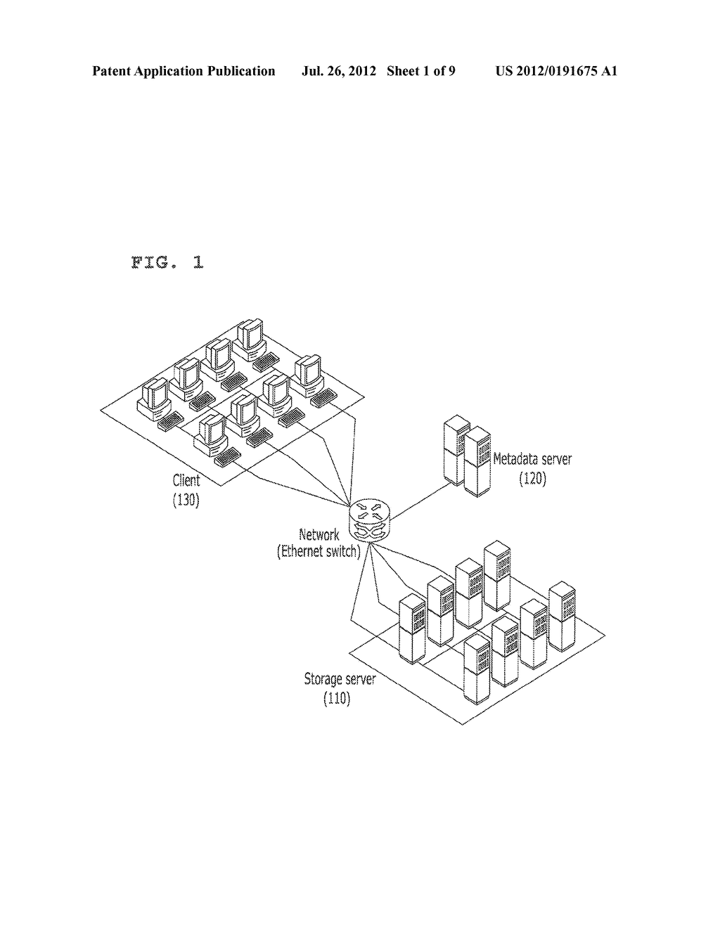 DEVICE AND METHOD FOR ELIMINATING FILE DUPLICATION IN A DISTRIBUTED     STORAGE SYSTEM - diagram, schematic, and image 02