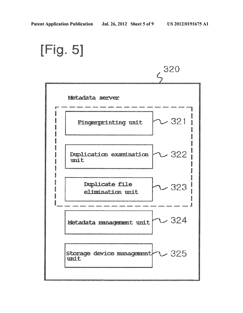 DEVICE AND METHOD FOR ELIMINATING FILE DUPLICATION IN A DISTRIBUTED     STORAGE SYSTEM - diagram, schematic, and image 06