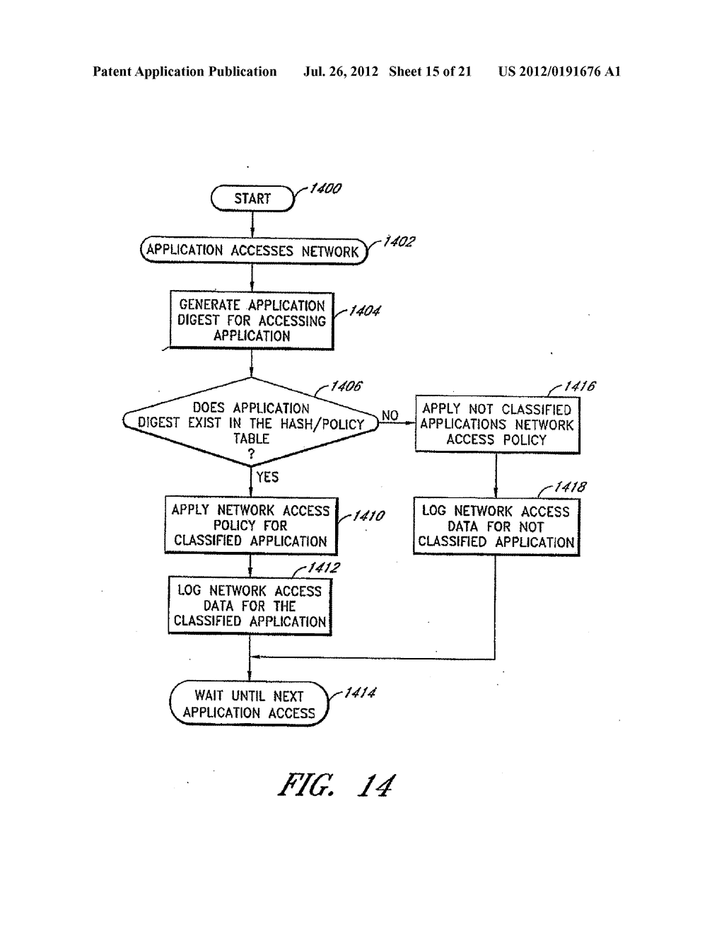 SYSTEM AND METHOD OF MONITORING AND CONTROLLING APPLICATION FILES - diagram, schematic, and image 16