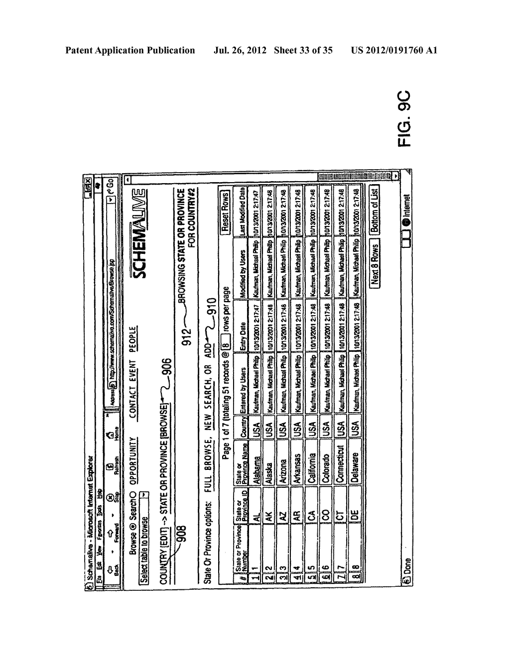 System and method for generating automatic user interface for arbitrarily     complex or large databases - diagram, schematic, and image 34