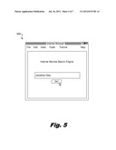 Online Location Sharing Through an Internet Service Search Engine diagram and image