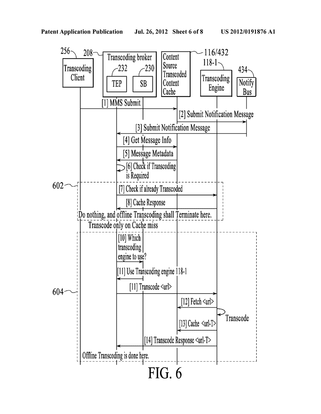 METHOD AND SYSTEM FOR POLICY BASED TRANSCODING BROKERING - diagram, schematic, and image 07