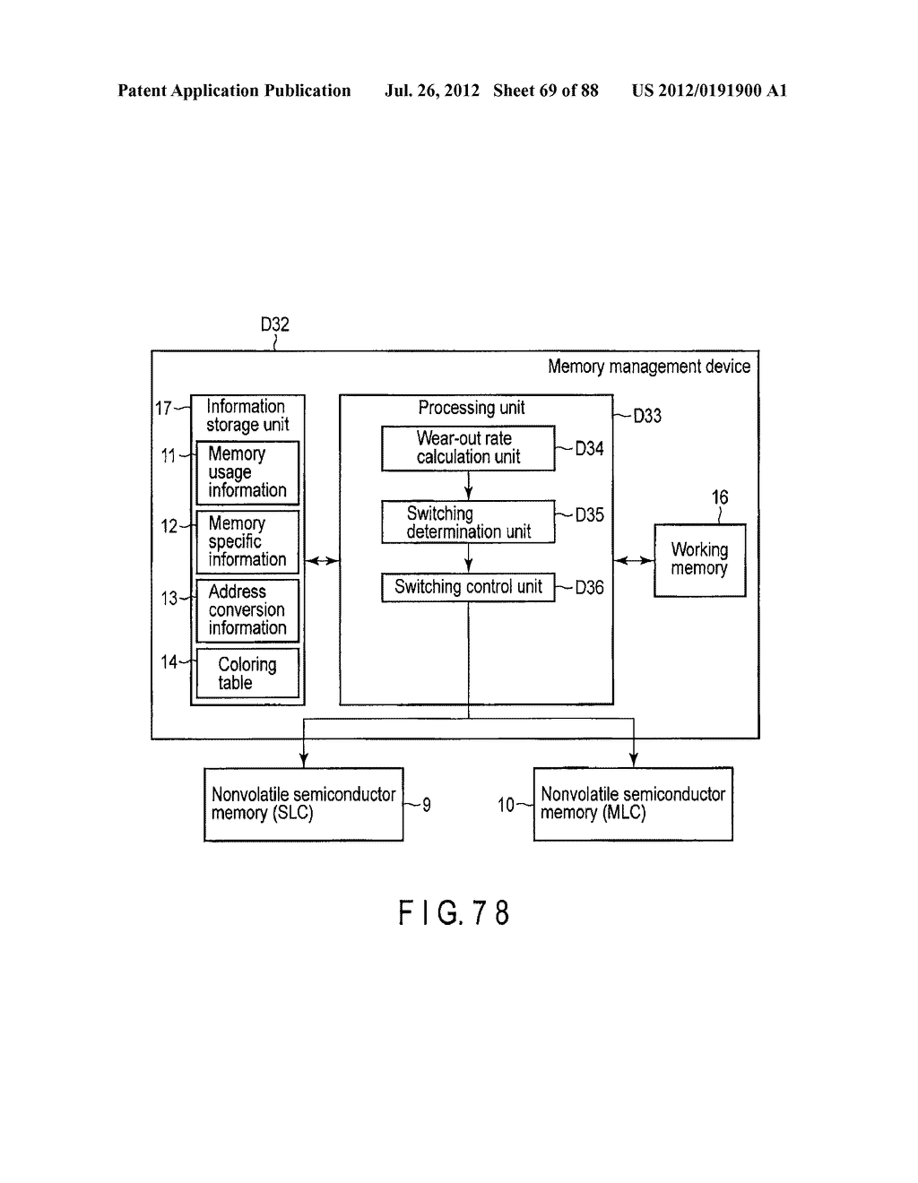 MEMORY MANAGEMENT DEVICE - diagram, schematic, and image 70