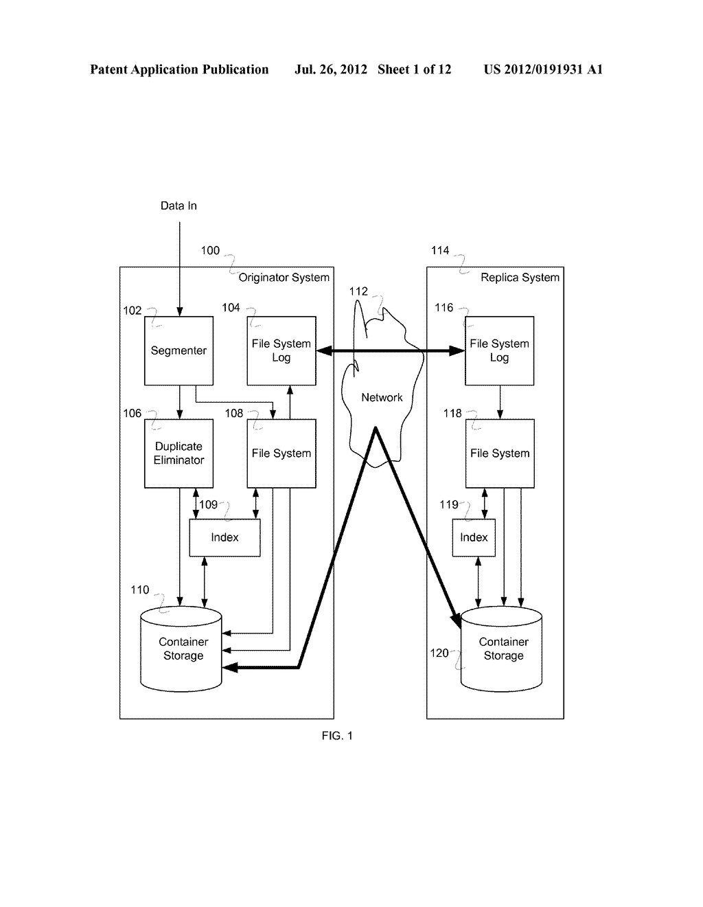 REPLICATION OF DEDUPLICATED STORAGE SYSTEM - diagram, schematic, and image 02