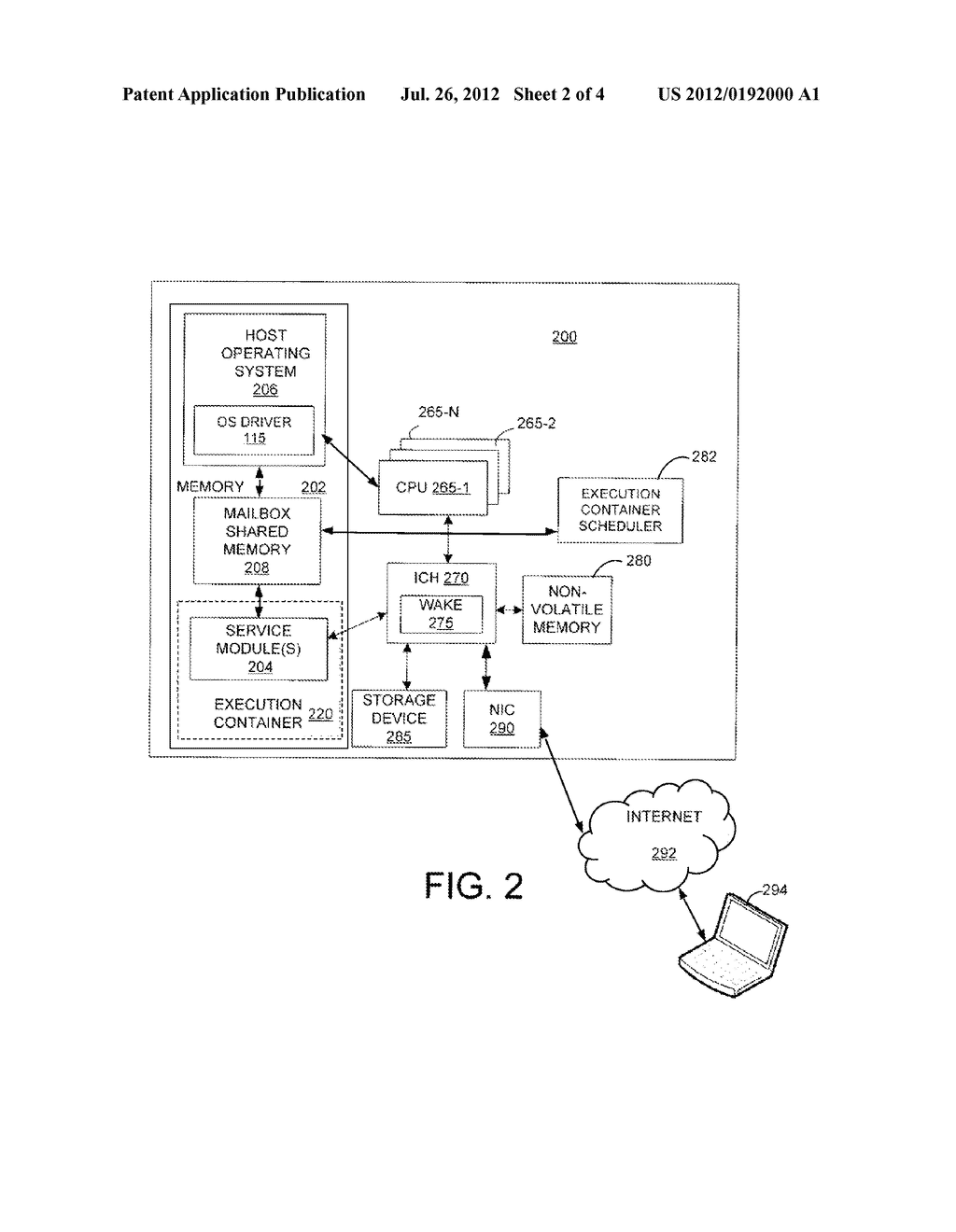 METHOD AND APPARATUS FOR COST AND POWER EFFICIENT, SCALABLE OPERATING     SYSTEM INDEPENDENT SERVICES - diagram, schematic, and image 03