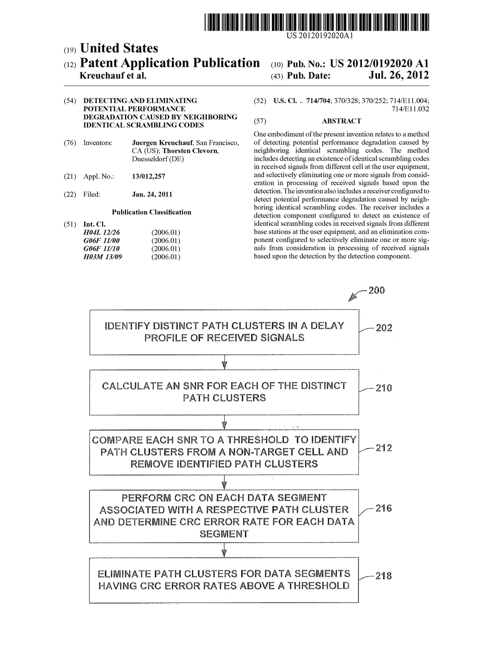 Detecting and Eliminating Potential Performance Degradation Caused by     Neighboring Identical Scrambling Codes - diagram, schematic, and image 01