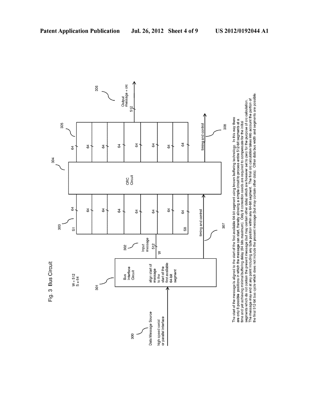 Method and Apparatus for Determining a Cyclic Redundancy Check (CRC) for a     Data Message - diagram, schematic, and image 05