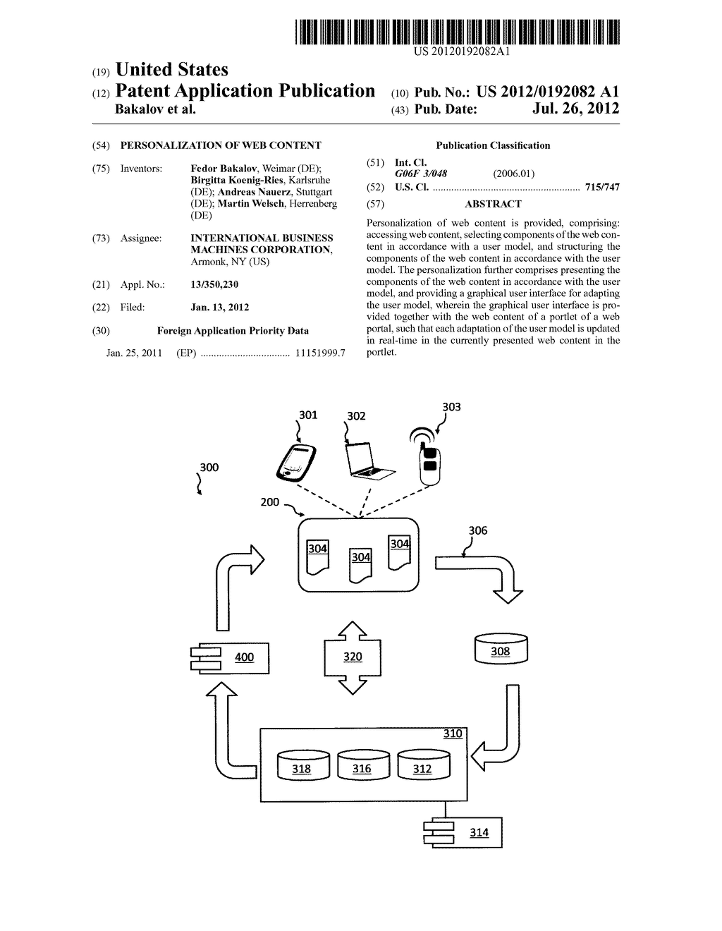 PERSONALIZATION OF WEB CONTENT - diagram, schematic, and image 01