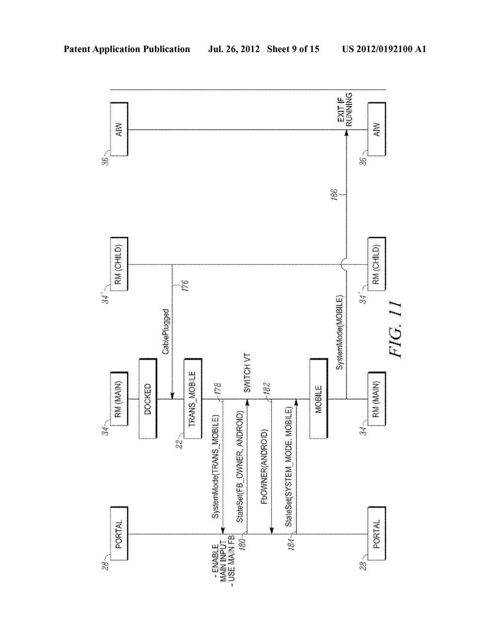 METHOD AND APPARATUS FOR LOCKING AND UNLOCKING MULTIPLE OPERATING SYSTEM     ENVIRONMENTS WITH A SINGLE GESTURE INPUT - diagram, schematic, and image 10