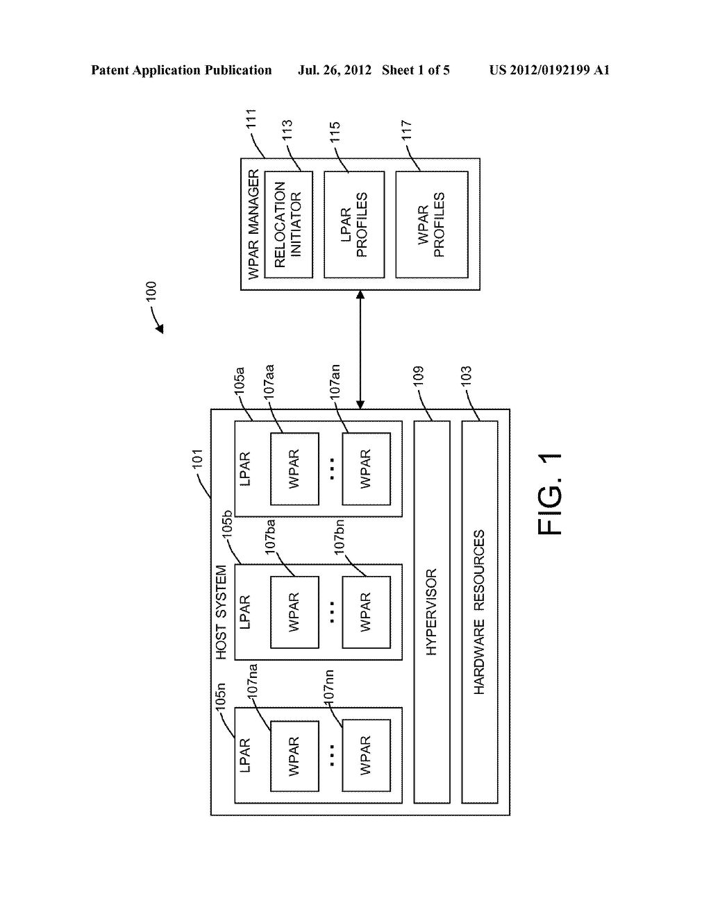 RESOURCE ALLOCATION DURING WORKLOAD PARTITION RELOCATION - diagram, schematic, and image 02