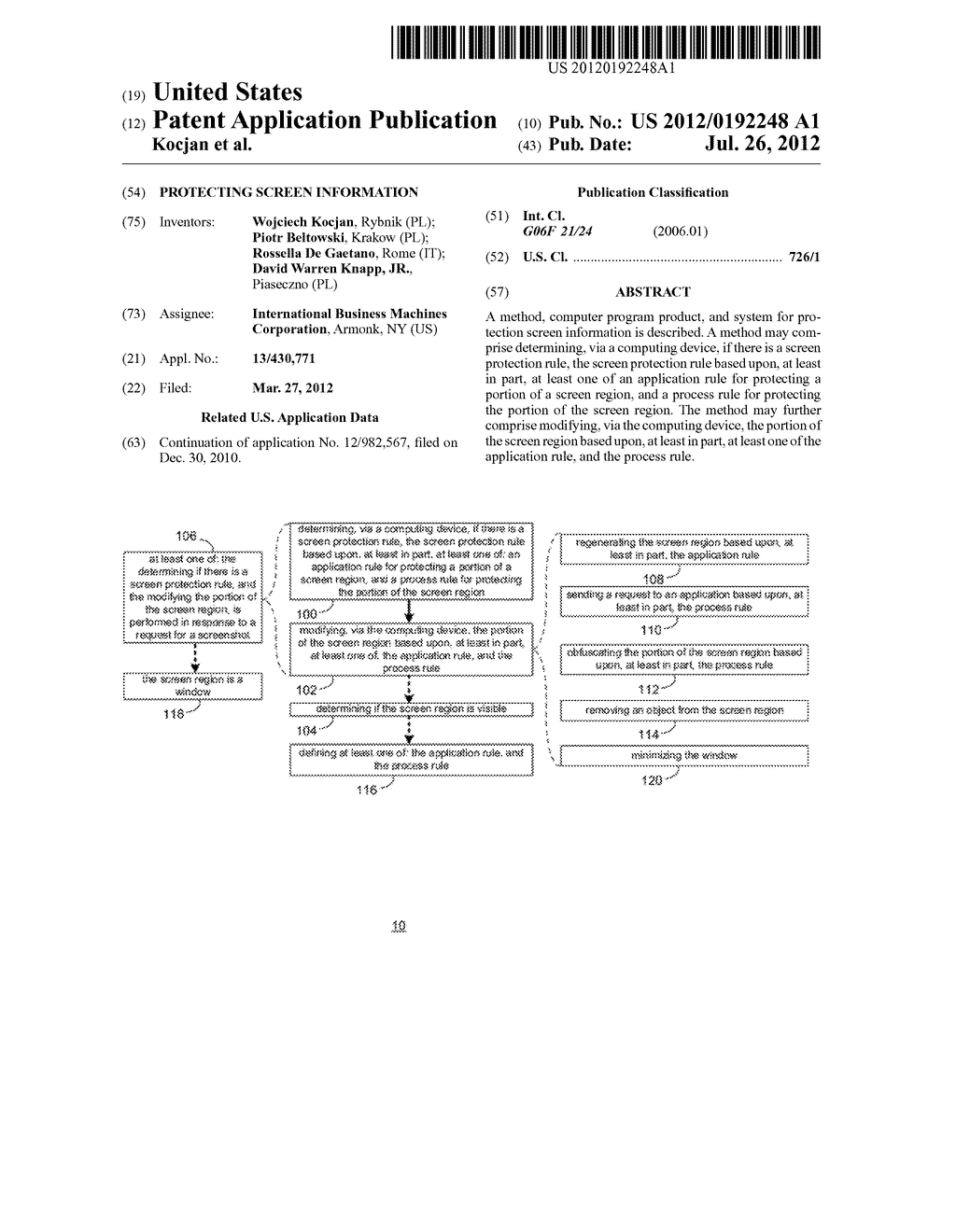 PROTECTING SCREEN INFORMATION - diagram, schematic, and image 01