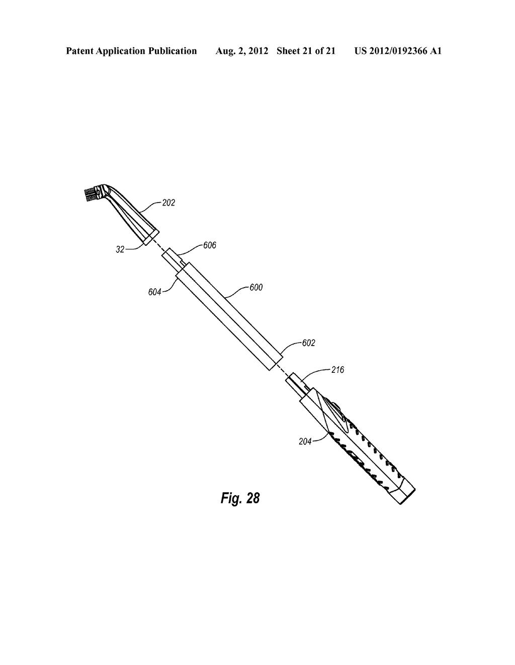 CLEANING APPARATUS WITH ROTATING AND DETACHABLE BRUSH HEAD - diagram, schematic, and image 22