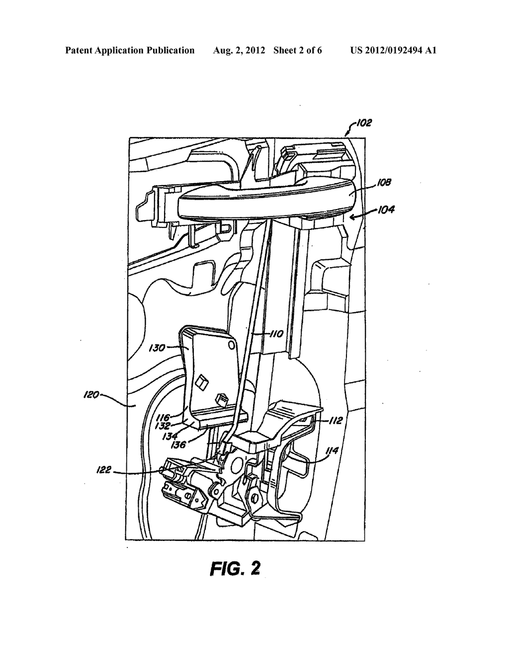 METHOD AND SYSTEM FOR DISENGAGING A DRIVE ROD IN A DOOR AFTER AN IMPACT TO     THE DOOR - diagram, schematic, and image 03