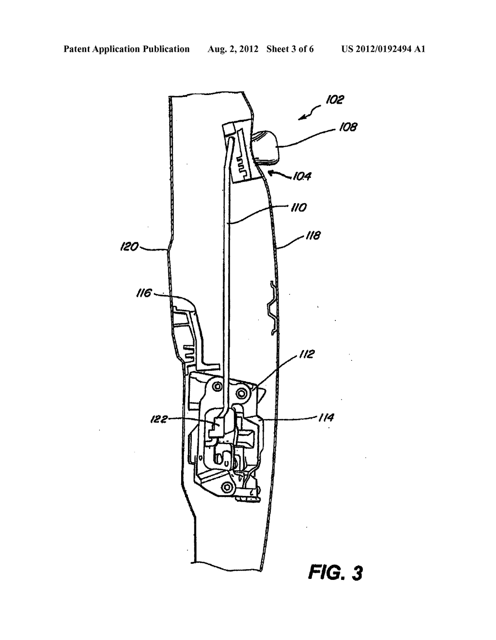 METHOD AND SYSTEM FOR DISENGAGING A DRIVE ROD IN A DOOR AFTER AN IMPACT TO     THE DOOR - diagram, schematic, and image 04
