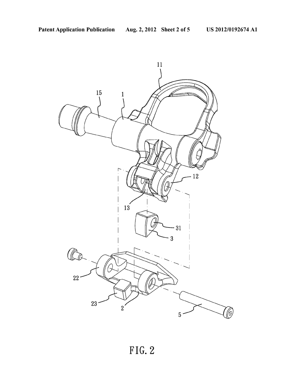 BICYCLE CLIPLESS PEDAL - diagram, schematic, and image 03