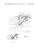 System for launching and recovering underwater vehicles, notably towed     underwater vehicles diagram and image