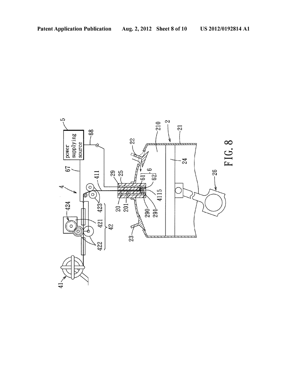 METAL FUEL POWERED DRIVING SYSTEM AND METHOD OF DRIVING A PISTON IN A     CYLINDER - diagram, schematic, and image 09