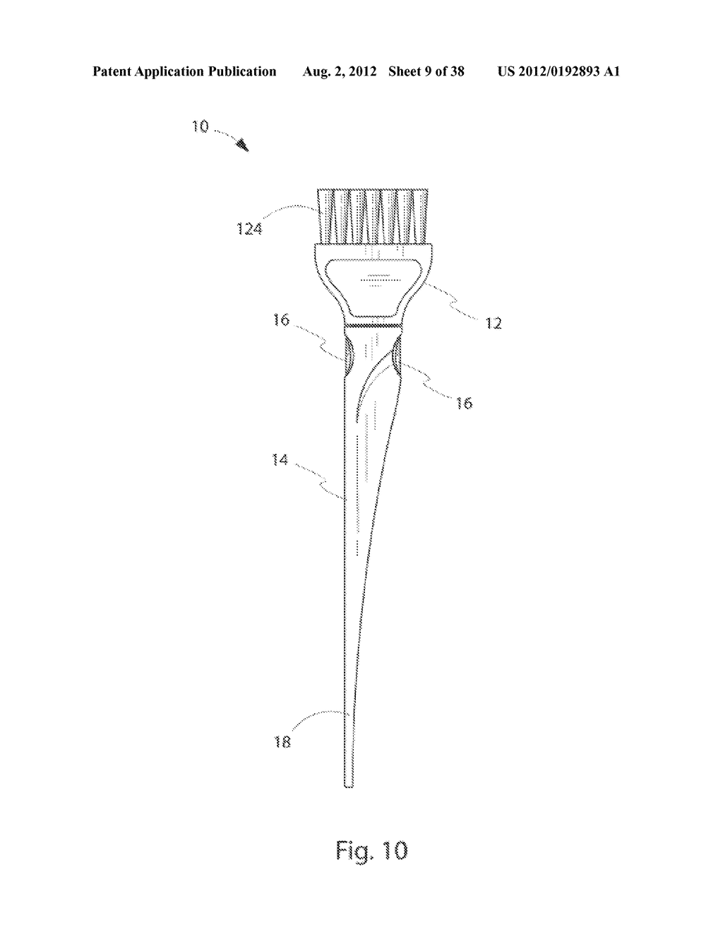 HAIR MATERIAL APPLICATION AND TREATMENT DEVICE - diagram, schematic, and image 10