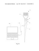 HAIR MATERIAL APPLICATION AND TREATMENT DEVICE diagram and image