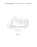 ARRANGEMENT FOR FASTENING A FUEL TANK TO A VEHICLE BODY diagram and image