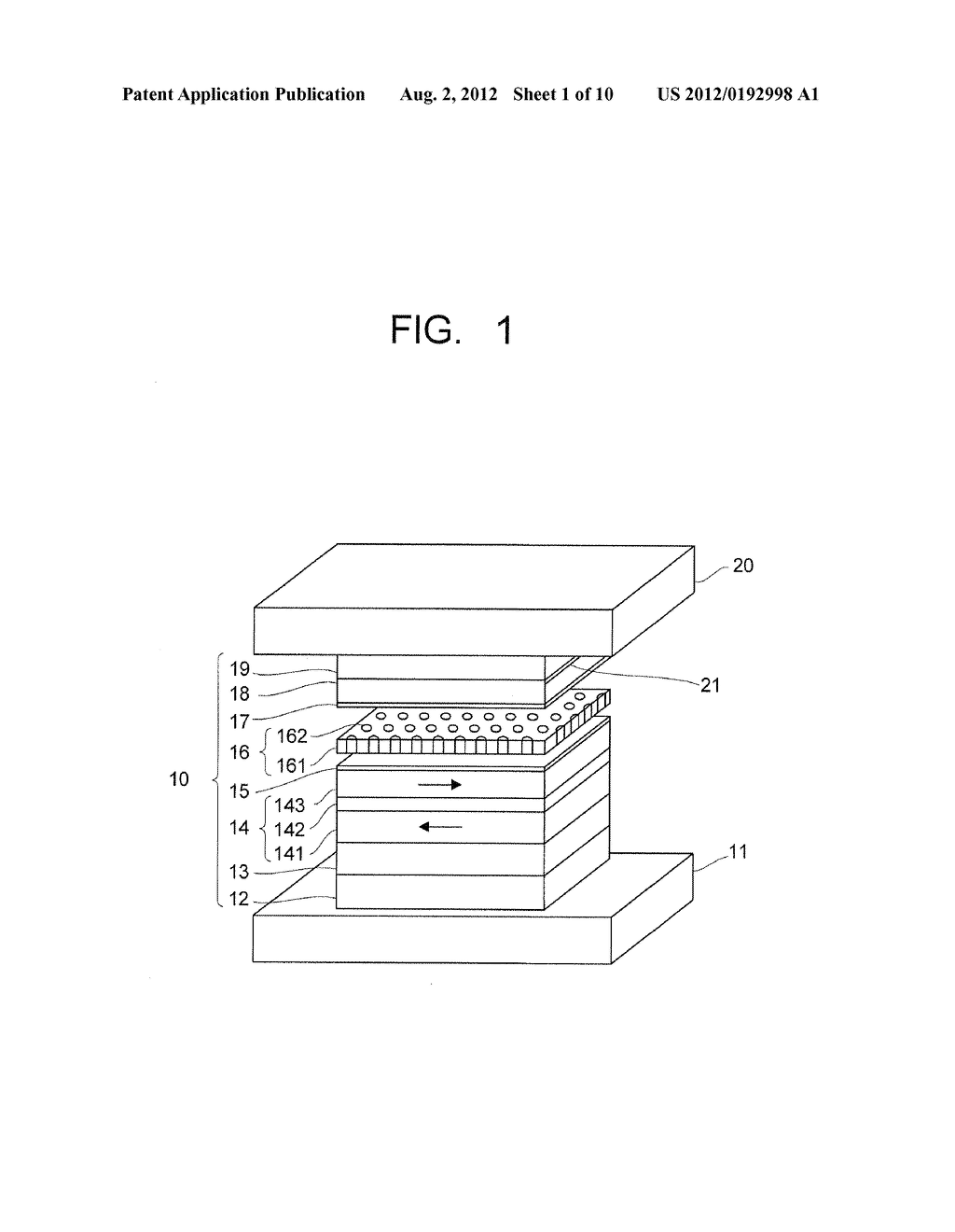 METHOD OF MANUFACTURING A MAGNETO-RESISTANCE EFFECT ELEMENT - diagram, schematic, and image 02