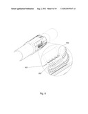 Fluid Path between the Outer Surface of a Tool and an Expandable Blade diagram and image