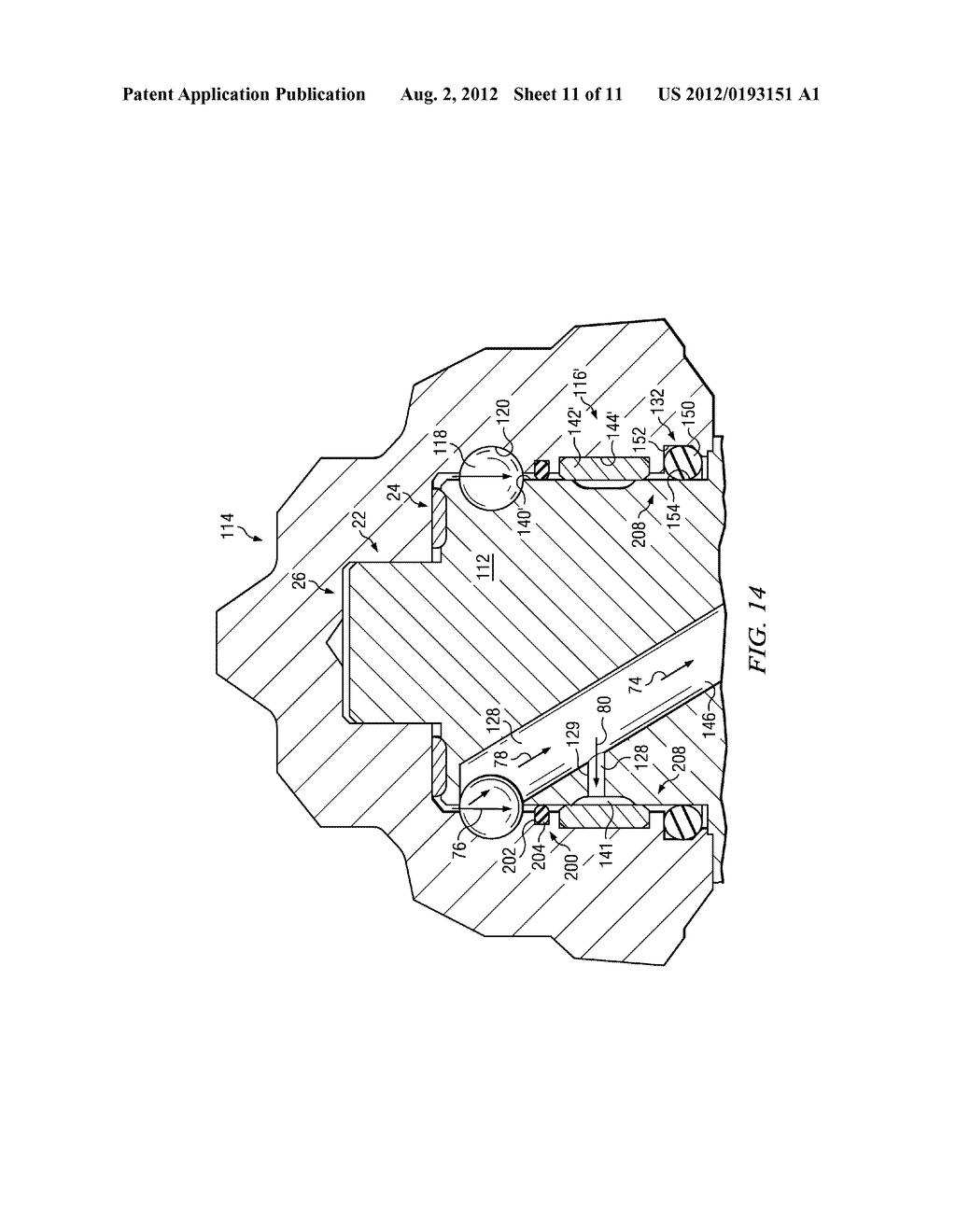 METHOD AND APPARATUS FOR REDUCING LUBRICANT PRESSURE PULSATION WITHIN A     ROTARY CONE ROCK BIT - diagram, schematic, and image 12