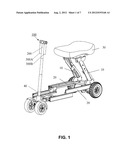 HANDLEBAR FOLDING MECHANISM AND FOLDABLE MOTORIZED VEHICLE HAVING SAME diagram and image