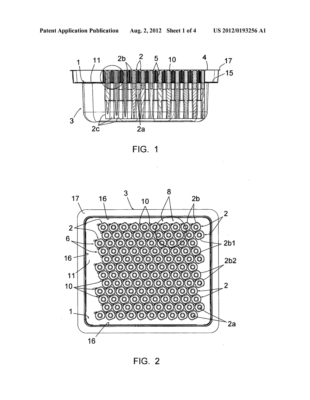 TRAY FOR POSITIONING ELONGATED OBJECTS, IN PARTICULAR SYRINGE BODIES OR     SYRINGES - diagram, schematic, and image 02