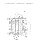 De-Airing Oxygenator for Treating Blood in an Extracorporeal Blood Circuit diagram and image