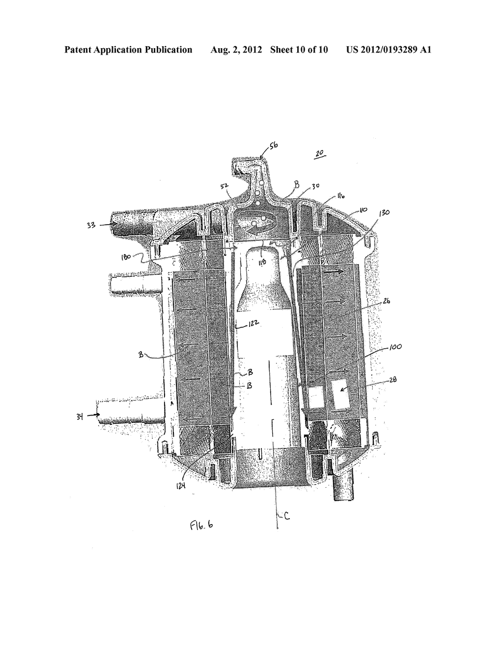 De-Airing Oxygenator for Treating Blood in an Extracorporeal Blood Circuit - diagram, schematic, and image 11