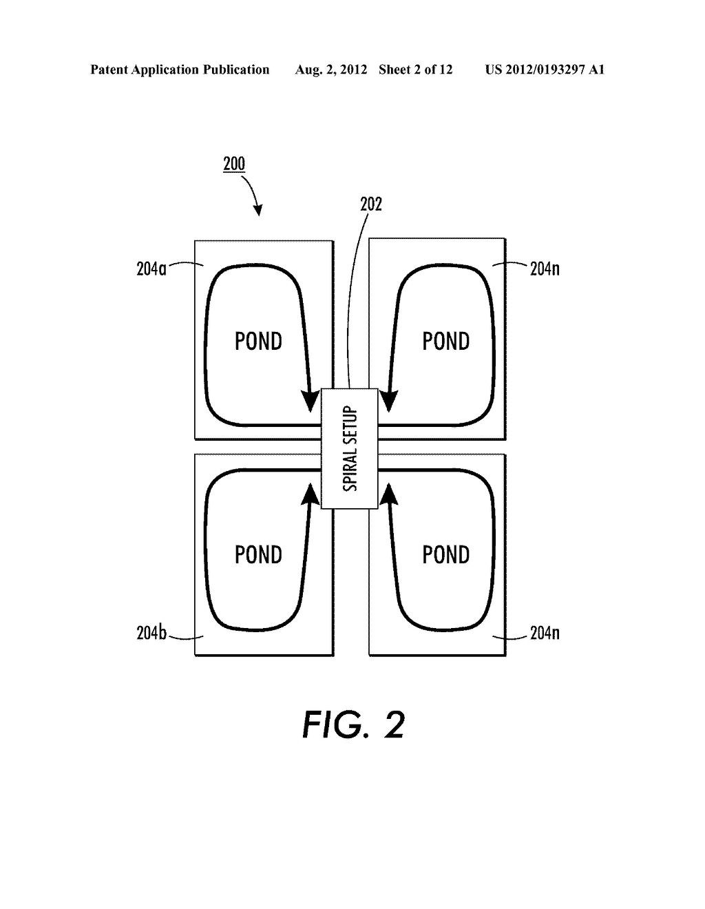 METHOD AND APPARATUS FOR CONTINUOUS FLOW MEMBRANE-LESS ALGAE DEWATERING - diagram, schematic, and image 03