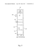 AISLE VIOLATING DISPLAY FOR ADORNING RETAIL SHELVING SYSTEMS diagram and image