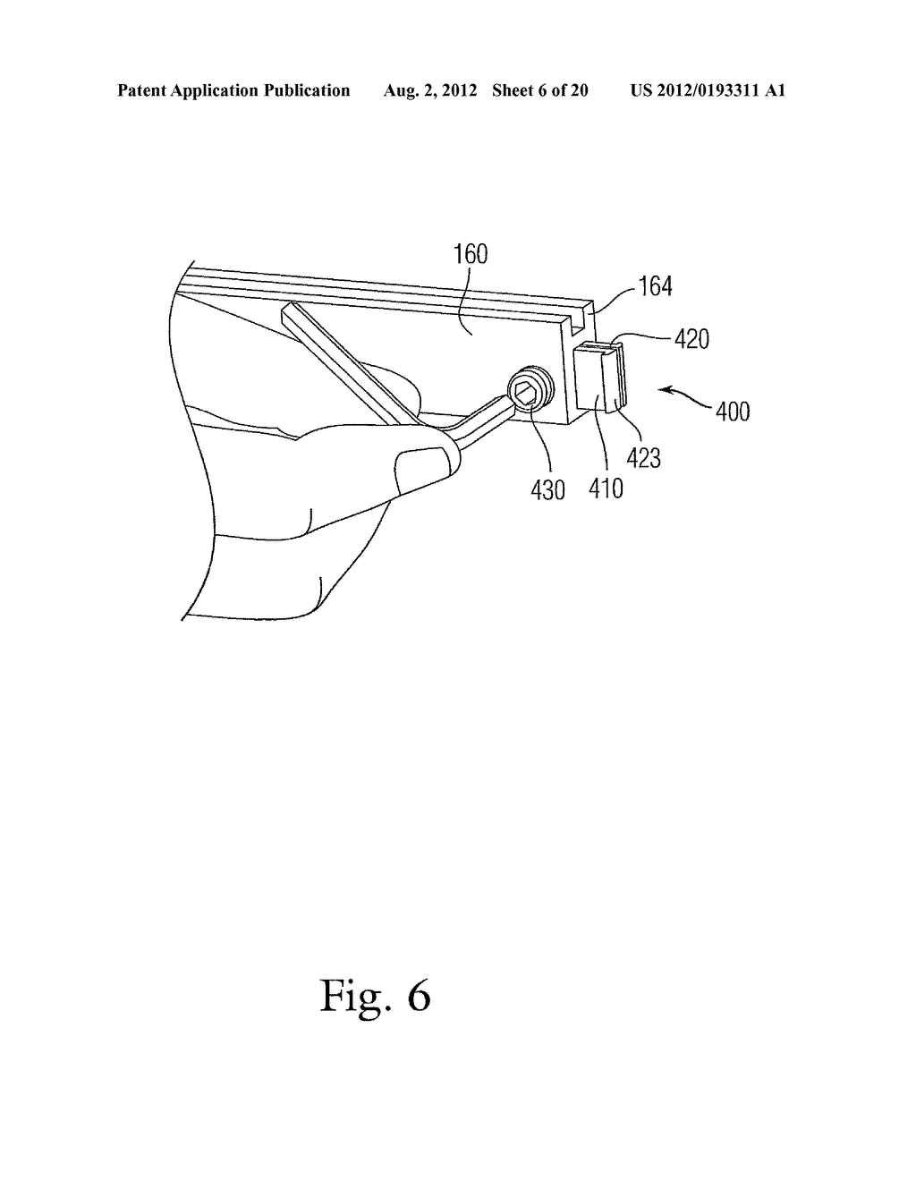 AISLE VIOLATING DISPLAY FOR ADORNING RETAIL SHELVING SYSTEMS - diagram, schematic, and image 07